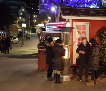 Edelsun au marché de Noël de Montreux