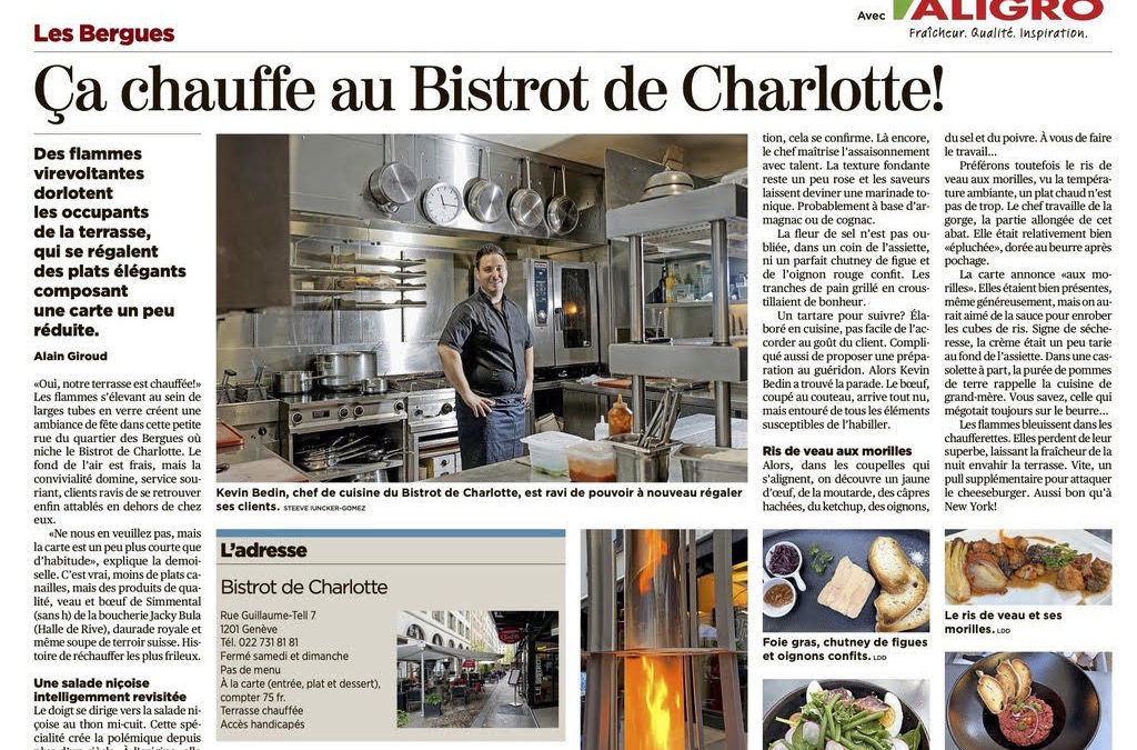 Un plaisir de participer à la réussite du Bistrot Charlotte